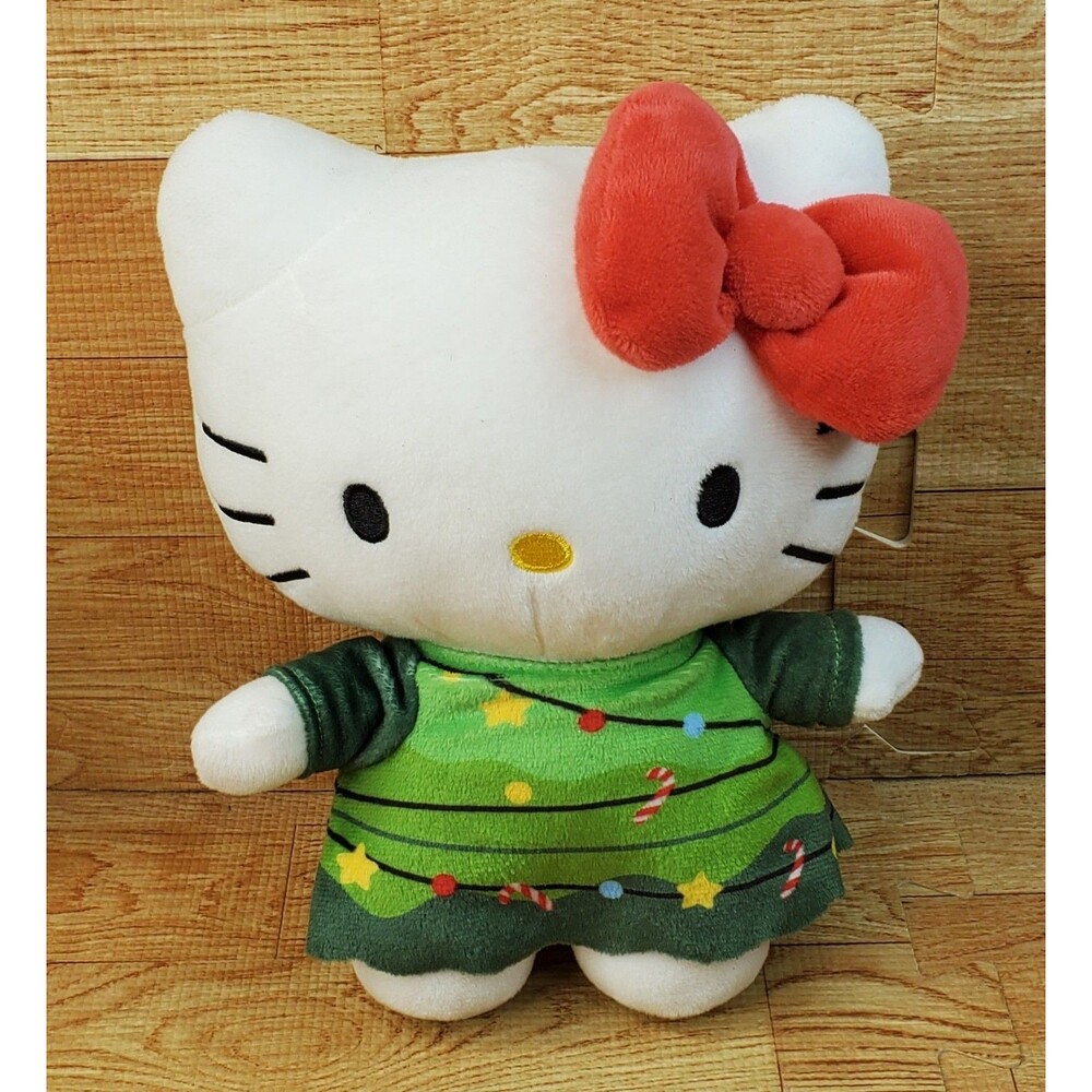 Hello Kitty Sanrio Holiday Christmas Tree Dress 9" Plush 2023